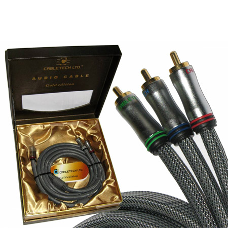 CABLU 3RCA-3RCA 1.8M CABLETECH GOLD EDITION | wauu.ro