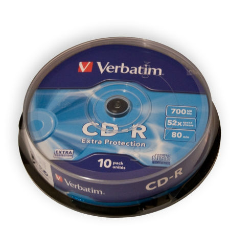 CD-R VERBATIM 700MB 52X EXTRA PROT. CAKE 10 | wauu.ro