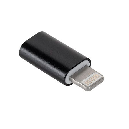 ADAPTOR MICRO USB – LIGHTNING NEGRU | wauu.ro