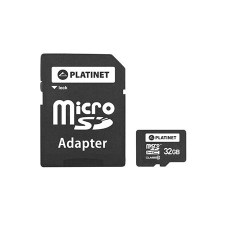 MICRO SD CARD CU ADAPTOR 32GB CLASA 10 PLATINET | wauu.ro