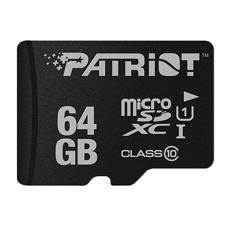 MICROSD CARD 64GB CLASS 10 PATRIOT | wauu.ro
