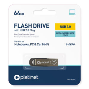 FLASH DRIVE USB S-DEPO 64GB PLATINET | wauu.ro