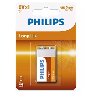 BATERIE PHILIPS 9V 6F22 LONGLIFE B1 BLISTER PHILIPS | wauu.ro