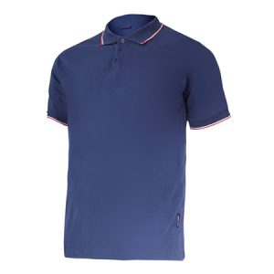 TRICOU BUMBAC ALBASTRU POLO  MARIME M LAHTI PRO | wauu.ro