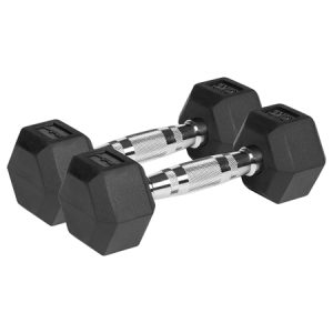 GANTERE DUMBBELL HEX FONTA CAUCIUCATA 2X3KG REBEL ACTIV | wauu.ro