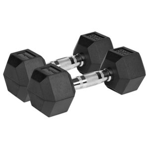 GANTERE DUMBBELL HEX FONTA CAUCIUCATA 2X6KG REBEL ACTIV | wauu.ro