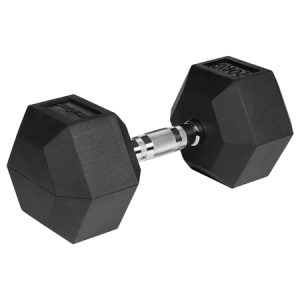 GANTERE DUMBBELL HEX FONTA CAUCIUCATA 20KG REBEL ACTIVE | wauu.ro