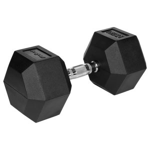 GANTERE DUMBBELL HEX FONTA CAUCIUCATA 27.5KG REBEL ACTI | wauu.ro