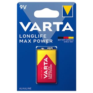 BATERIE ALCALINA 9V MAX POWER VARTA BL 1BUC | wauu.ro