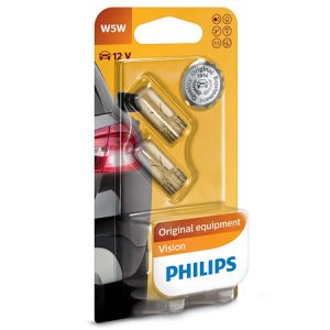 SET 2X BEC AUTO 12V 5W VISION PHILIPS | wauu.ro