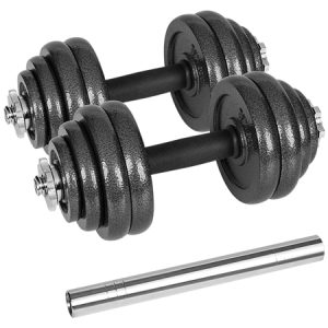GANTERE REGLABILE CU VALIZA TOTAL 30KG REBEL ACTIVE | wauu.ro