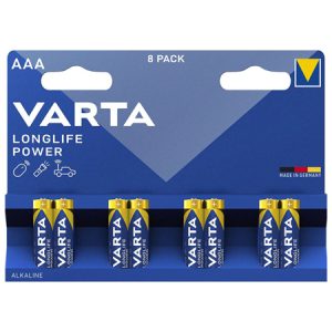 BATERIE ALCALINA LONGLIFE POWER LR03 BLISTER 8 VARTA | wauu.ro