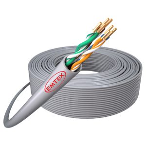 CABLU UTP CAT5E CUPRU 24AWG 305M EMTEX | wauu.ro
