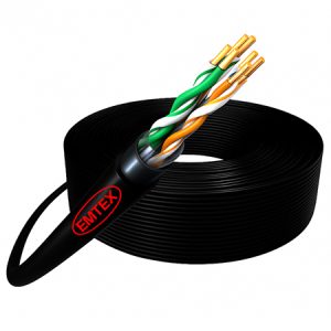 CABLU FTP CAT5E CUPRU 24AWG 305M EMTEX | wauu.ro