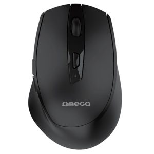 MOUSE WIRELESS REINCARCABIL USB-C NEGRU OMEGA | wauu.ro