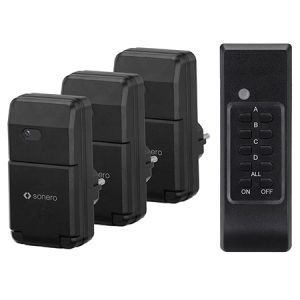 SET 3 PRIZE PENTRU EXTERIOR CU TELECOMANDA 1100W SONERO | wauu.ro