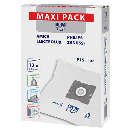 KMP15MAXI FILTRU ASPIRATOR 12+2 BUC K&M | wauu.ro