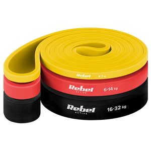 SET 3 BENZI ELASTICE POWER BAND 4-32KG REBEL ACTIVE | wauu.ro