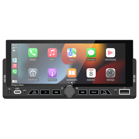 KM2017 PLAYER AUTO 1 DIN 4X60W CARPLAY ANDROIDAUTO KRUGER&MATZ | wauu.ro