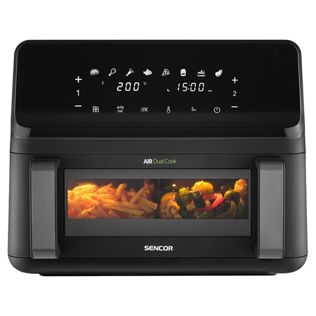 S-SFR9650BK FRITEUZA DUBLA DIGITAL AIRFRYER 2X4.5 L 2700W SENCOR | wauu.ro