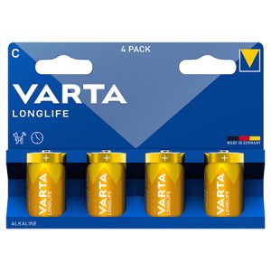 BATERIE ALCALINA LR14 BLISTER 4 BUC VARTA LONGLIFE | wauu.ro