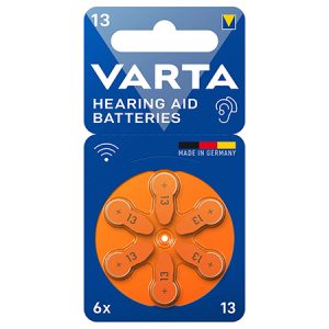 BATERII AUDITIVE 13 BLISTER 6 VARTA | wauu.ro