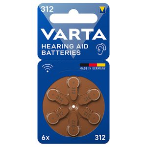 BATERII AUDITIVE 312 BLISTER 6 VARTA | wauu.ro