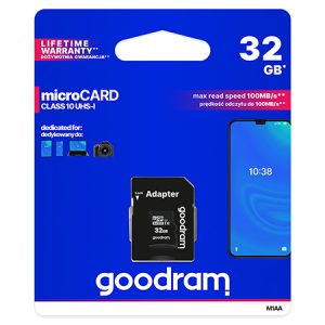 MICROSD CARD 32GB GOODRAM CLASA 10 UHS-I CU ADAPTOR | wauu.ro