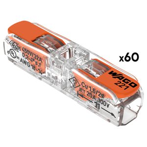 CLEME WAGO CU PARGHIE 0.2-4MM2 SET 60 BUC | wauu.ro