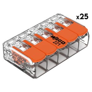 CLEME WAGO SLIM MYF 5X4MM2 SET 25 BUC | wauu.ro