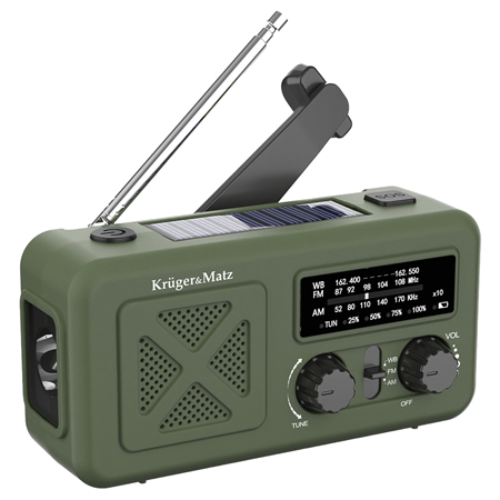 KM0835 RADIO MULTIFUNCTIONAL SOLAR 2000MAH KRUGER&MA | wauu.ro