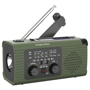 RADIO MULTIFUNCTIONAL SOLAR 5000MAH KRUGER&MA | wauu.ro