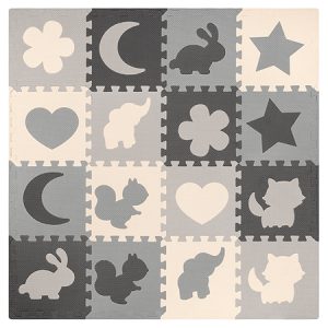 COVORAS EDUCATIV PUZZLE 150X150CM CU RAMA REBEL | wauu.ro