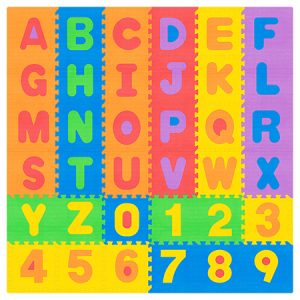 COVORAS EDUCATIV PUZZLE 180X180CM ALFABET REBEL | wauu.ro