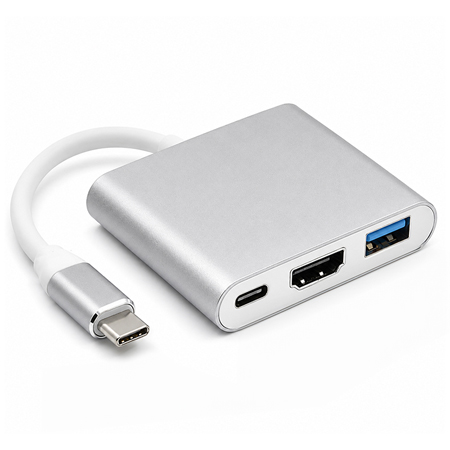 PMH01 HUB USB-C 3IN1 HDMI 4K USB-A 3.2 USB-C PD 100W | wauu.ro
