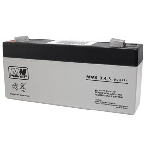 ACUMULATOR STATIONAR AGM VRLA 6V 3.4AH MWS | wauu.ro