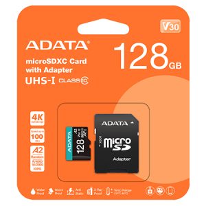 MICRO SD CARD 128GB V30 PREMIER PRO ADATA | wauu.ro
