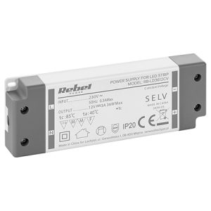 ALIMENTATOR BANDA LED IP20 12V 3A 36W REBEL | wauu.ro
