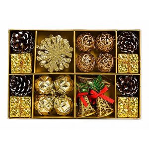 SET ORNAMENTE DE CRACIUN / AURIU – 24P. | wauu.ro