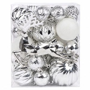 ORNAMENTE DE CRACIUN / ARGINTIU 48P | wauu.ro