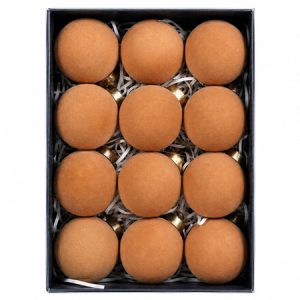ORNAMENTE LUX DE CRACIUN / KAKI 12P | wauu.ro