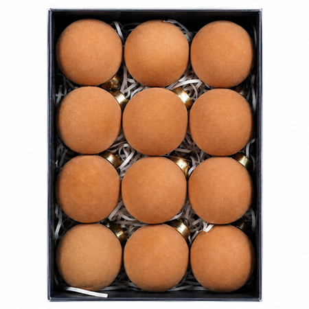 46942R ORNAMENTE LUX DE CRACIUN / KAKI 12P | wauu.ro