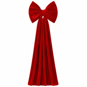 FUNDA DECORATIVA DE CRACIUN 200X40CM / ROSU | wauu.ro