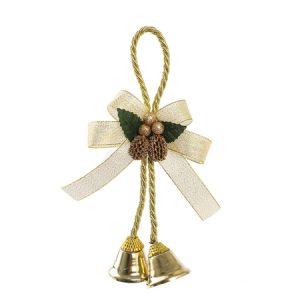 CLOPOTEL METALIC DE CRACIUN 20X10CM SYTLDA | wauu.ro