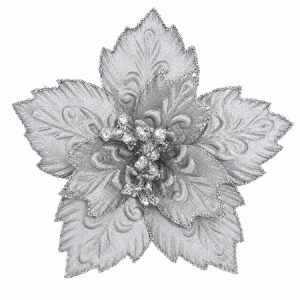 FLOARE DECORATIVA DE CRACIUN 22X19CM SYSDH | wauu.ro