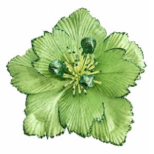 FLOARE DECORATIVA DE CRACIUN 28X17CM SYSDH | wauu.ro
