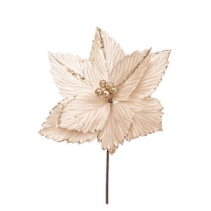 FLOARE DECORATIVA DE CRACIUN 36CM SYSDH | wauu.ro