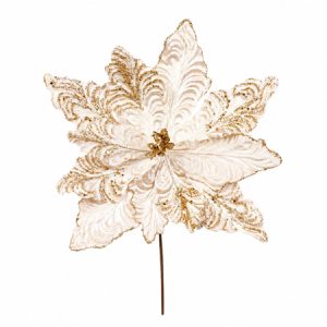 FLOARE DECORATIVA DE CRACIUN 32CM SYSDH | wauu.ro