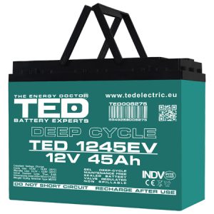 ACUMULATOR VEHICULE ELECTRICE DEEP CYCLE 12V 45AH TED | wauu.ro