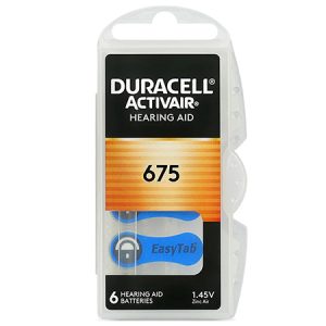 BATERIE AUDITIVA DURACELL 675 BLISTER 6 BUC | wauu.ro